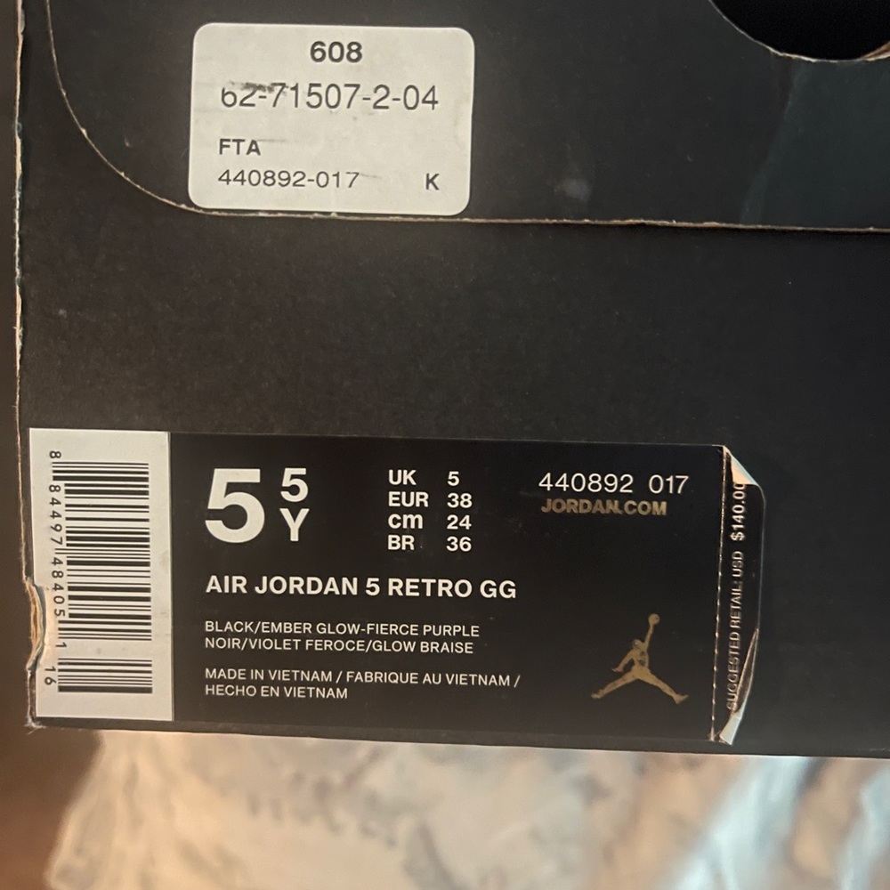 Jordan Retro 5s “ Raptor “
